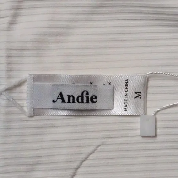 Andie Asbury Ribbed One Piece Coco High Neck Low Back Adjustable M New - Picture 6 of 10